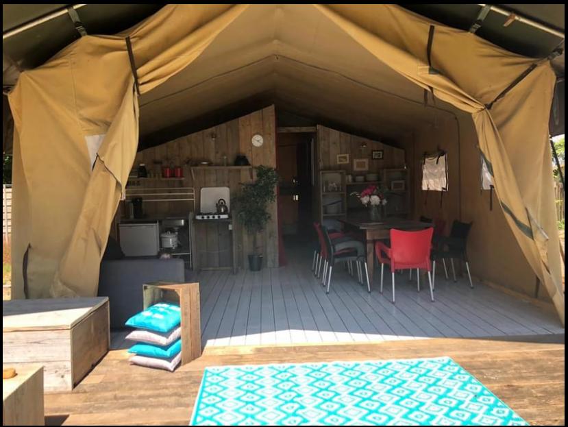 camping met safaritent