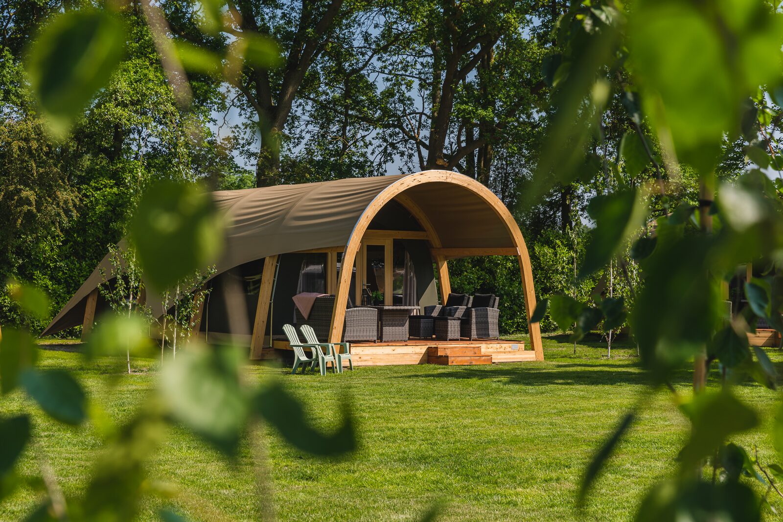 glamping met prive sanitair